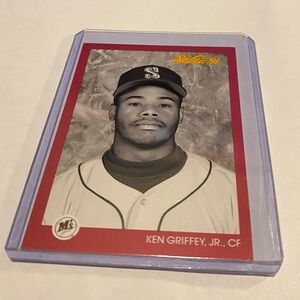 Ken Griffey Jr. 1991 Studio Leaf Baseball Card Vintage Collectible